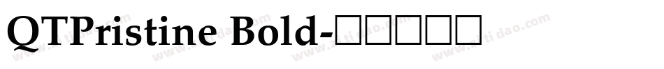 QTPristine Bold字体转换